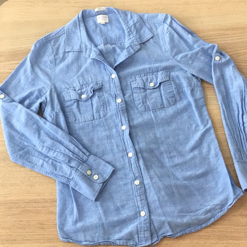 J.Crew Light Blue Button-Up